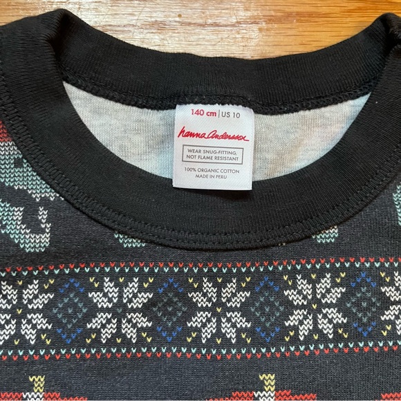 Hanna Andersson Christmas dinosaur and car pajama top size 10 - Picture 3 of 3